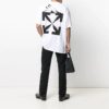 SS21 Mona Lisa Rubber Strap Printing Pullover Short Sleeve White
