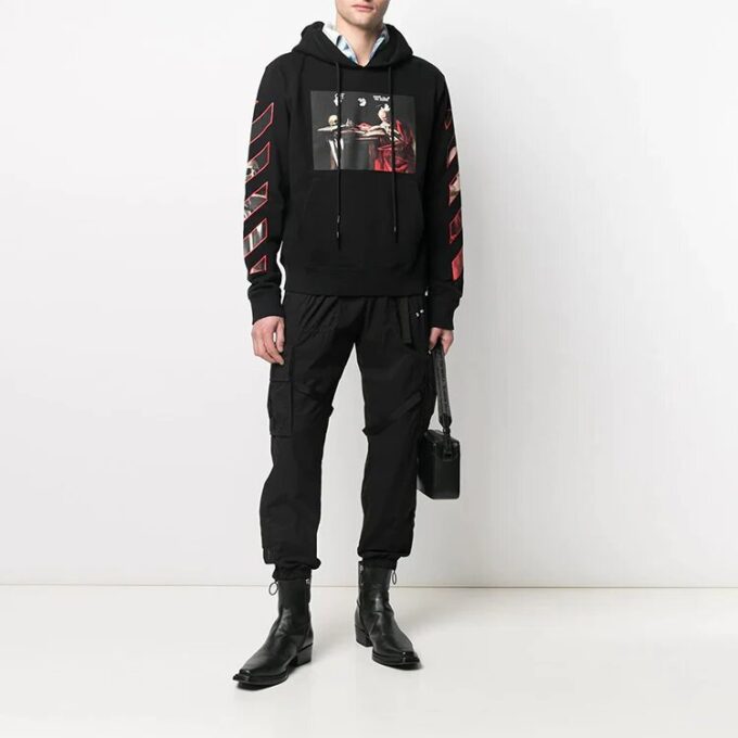 SS21 Parachute Logo Cargo Long Pants Black
