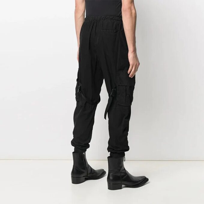 SS21 Parachute Logo Cargo Long Pants Black