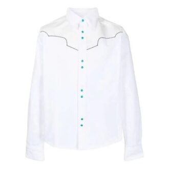 SS21 Patchwork Print Shirt White