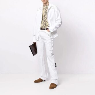 SS21 Patchwork Print Shirt White