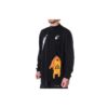 SS21 Pattern Half Zipper Long Sleeves Black