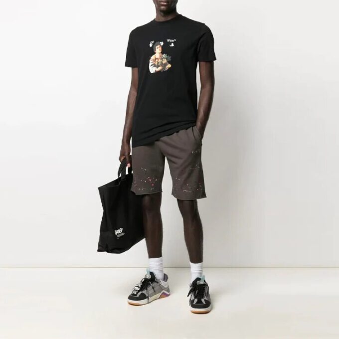 SS21 Pattern Loose Sports Shorts Version Gray