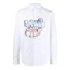 SS21 Pattern Printing Long Sleeves Shirt White