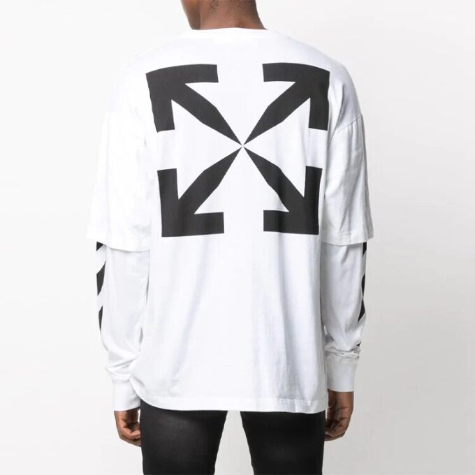 SS21 Pattern Printing Long Sleeves White