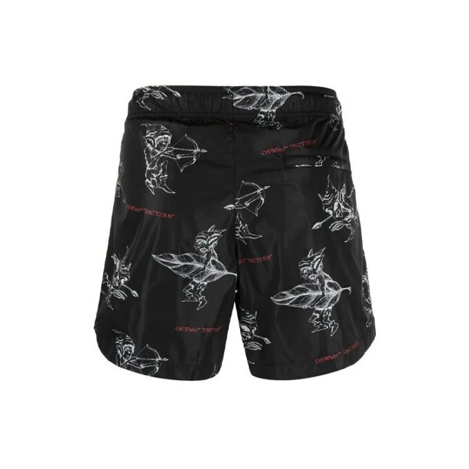 SS21 Pattern Printing Pants Black
