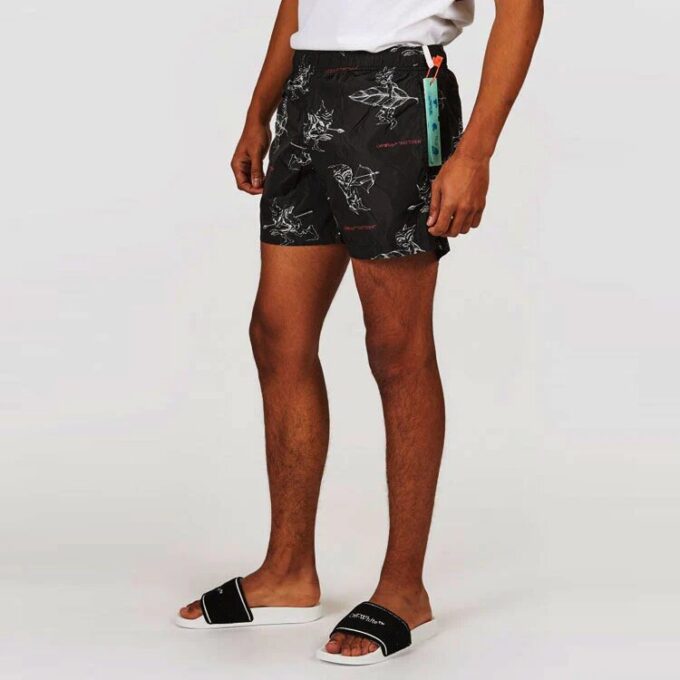SS21 Pattern Printing Pants Black