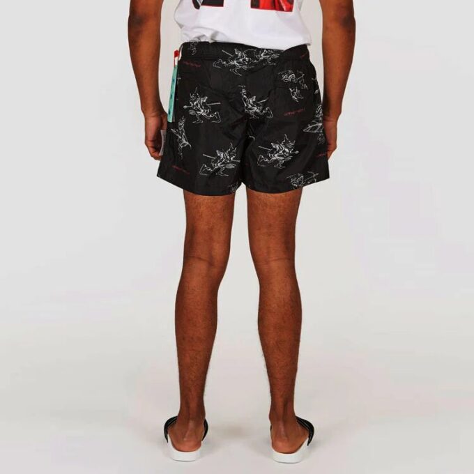 SS21 Pattern Printing Pants Black