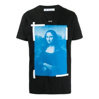 SS21 Pattern Printing Round Neck Short Sleeve Black