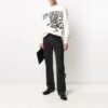 SS21 Pattern Round Neck Knit White