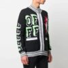 SS21 Pattern Zipper Cardigan Jacket Black
