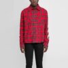 SS21 Plaid flannel Long Sleeves Shirt Loose Fit Red