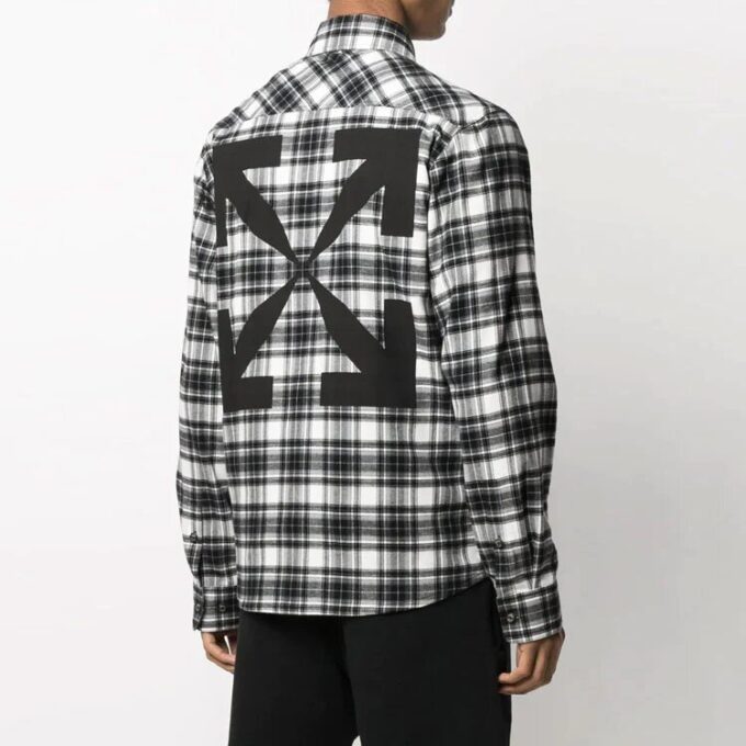SS21 Plaid Long Sleeves Shirt Black