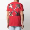 SS21 Printing Arrow Short Sleeve Loose Fit Red