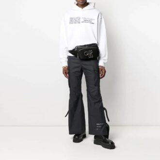 SS21 Printing Cargo Casual Pants Version Black