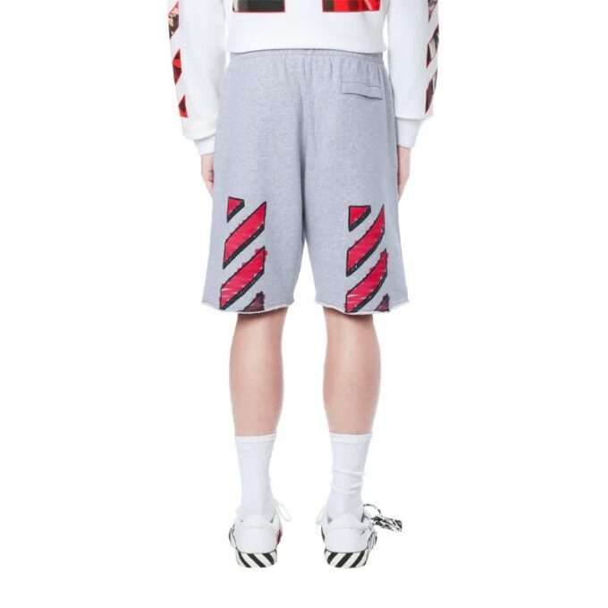 SS21 Printing Elastic Waistband Shorts Gray