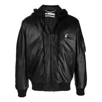 SS21 Printing Hooded Jacket Black
