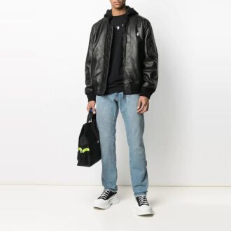 SS21 Printing Hooded Jacket Black