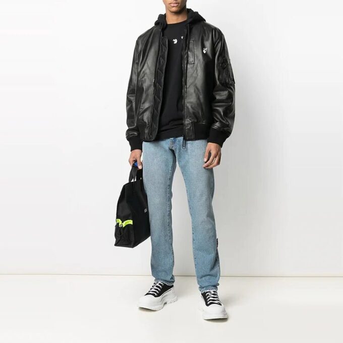SS21 Printing Hooded Jacket Black