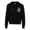 SS21 Printing hooded Long Sleeves Loose Fit Black