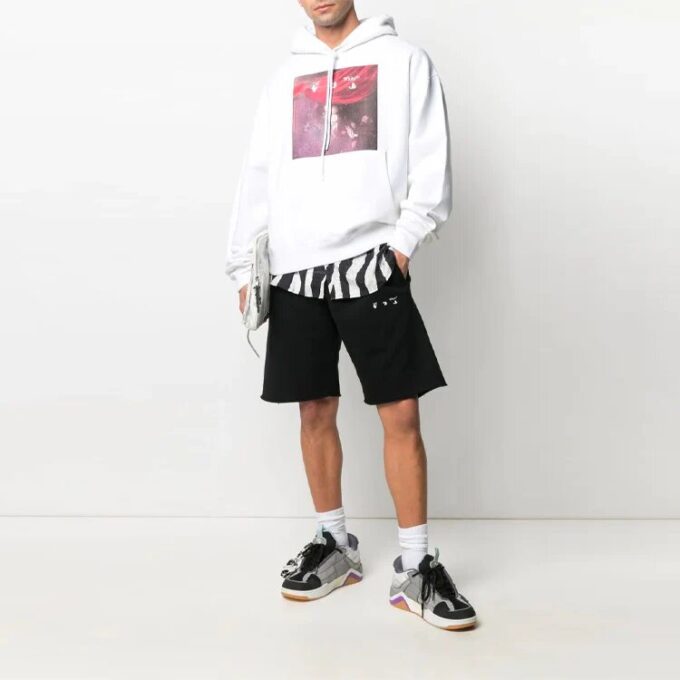 SS21 Printing Logo Pattern Loose Fit White