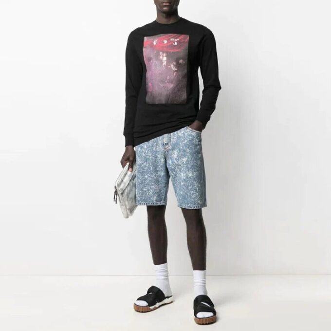 SS21 Printing Logo Sports Long Sleeves Black
