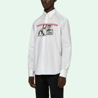 SS21 Printing Long Sleeves Shirt White