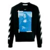 SS21 Printing Pattern Round Neck Black