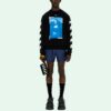 SS21 Printing Pattern Round Neck Black