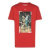SS21 Printing Round Neck Short Sleeve Loose Fit Red