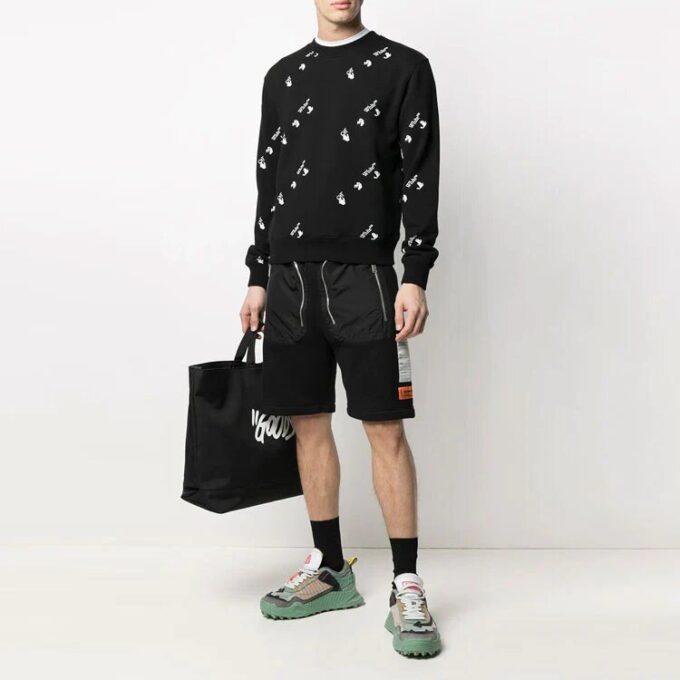 SS21 Printing Slim Fit Round Neck Black