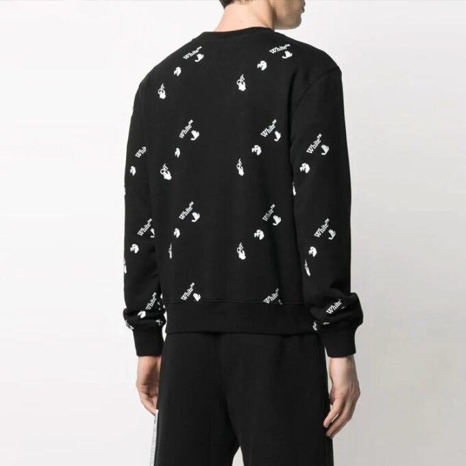 SS21 Printing Slim Fit Round Neck Black