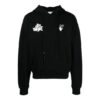 SS21 Red Tongue Out Over Logo Printing Pullover Loose Fit Black