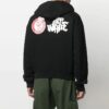 SS21 Red Tongue Out Over Logo Printing Pullover Loose Fit Black