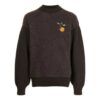 SS21 Round Neck Embroidered Brown
