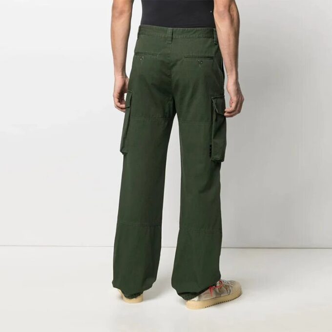 SS21 Side Straight Cargo Pants Version Green