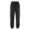 SS21 Side Stripe Printing Sports Pants Black