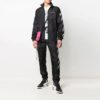 SS21 Side Stripe Printing Sports Pants Black