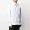 SS21 Solid Color Casual Cozy Long Sleeves Shirt Loose Fit White