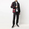 SS21 Solid Color Logo Printing Zipper Sports Jacket Black