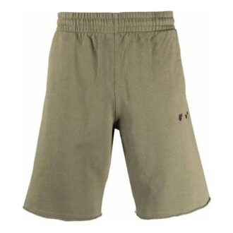 SS21 Solid Color logo Sports Shorts Khaki