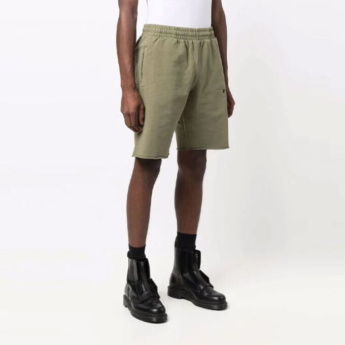SS21 Solid Color logo Sports Shorts Khaki