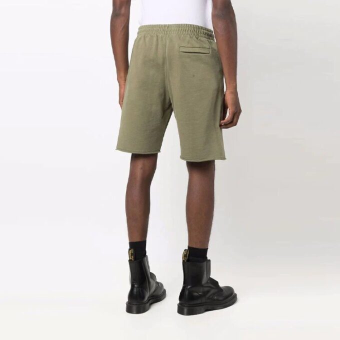SS21 Solid Color logo Sports Shorts Khaki