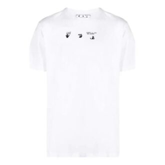 SS21 Spray-Print Cotton Men White