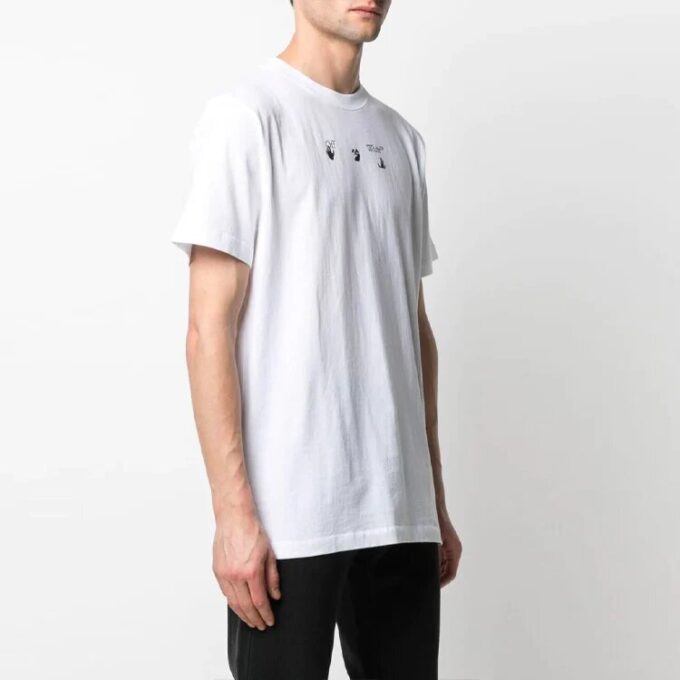 SS21 Spray-Print Cotton Men White
