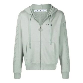 SS21 Stripe Logo Printing Hooded Jacket Green