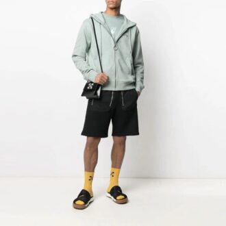 SS21 Stripe Logo Printing Hooded Jacket Green
