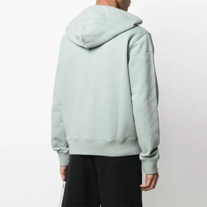 SS21 Stripe Logo Printing Hooded Jacket Green