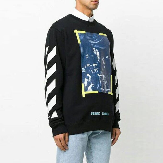 SS21 Yellow Zebra Pullover Black