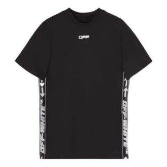 SS22 Alphabet Printing Round Neck Pullover Short Sleeve Ordinary Version Black